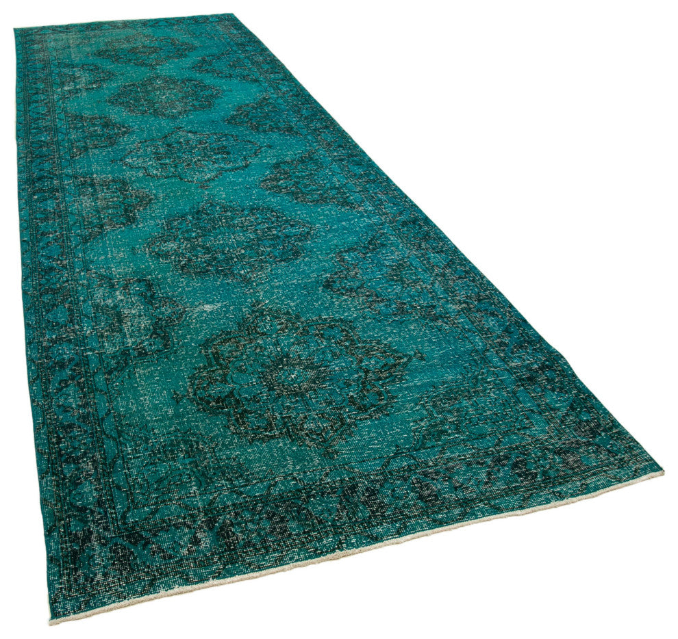 Rug N Carpet - Handmade Oriental 4' 7" x 13' 3" One-of-a-Kind Runner Rug