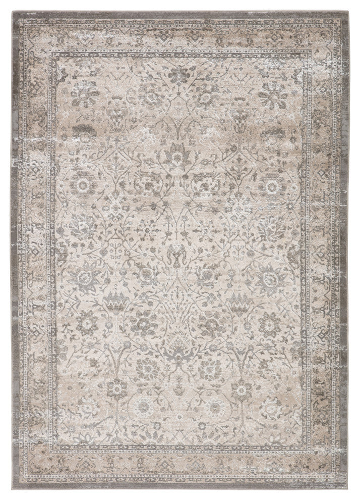 Vibe by Jaipur Living Odel Oriental Gray/ White Area Rug 11'8"X15'