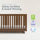 Storkcraft Beckett 3-in-1 Convertible Crib, Hazelnut, Converts to Toddler Bed