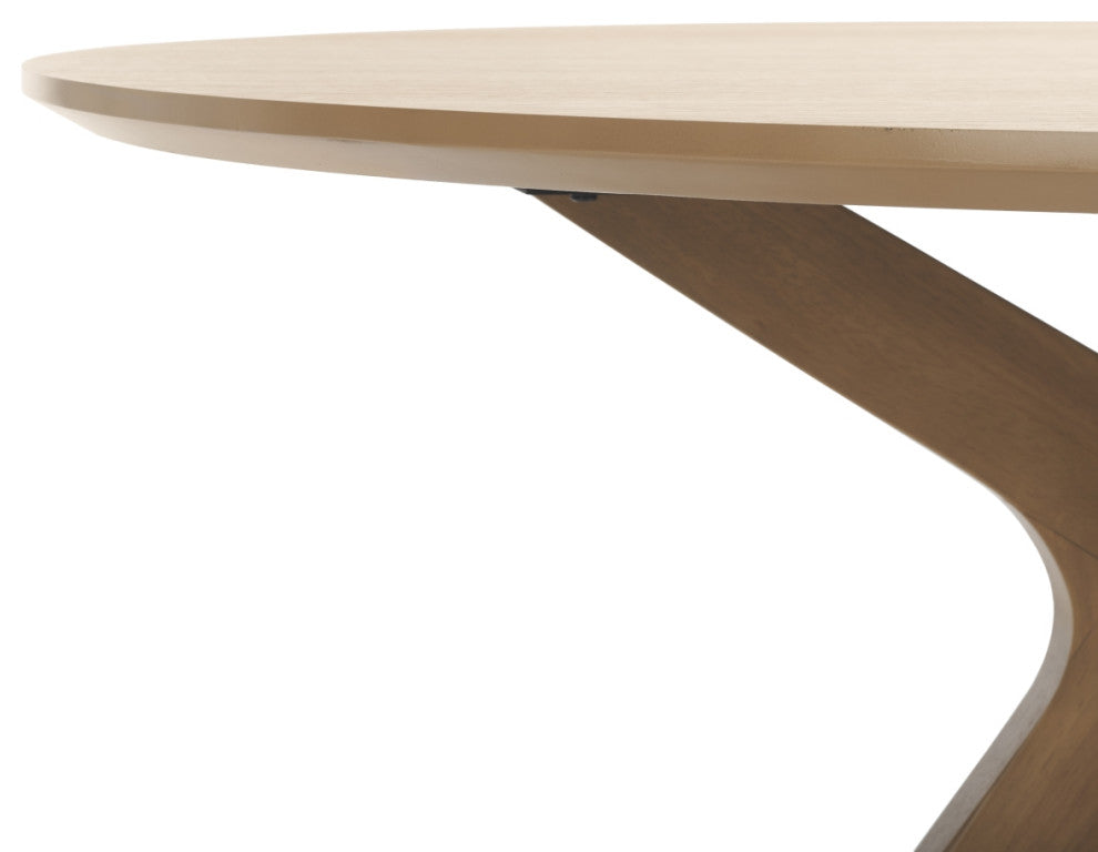 Safavieh Couture Carolee 46" Round Dining Table, Natural