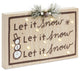 LED Holiday and Snow Sign, 2-Piece Set