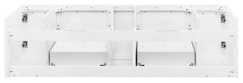Lucera Wall Mount Undermount Sink Bathroom Cabinet, White, 60"