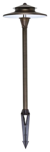 Elitco Lighting Landscape Outdoor Path Light, Antique Brass - P804