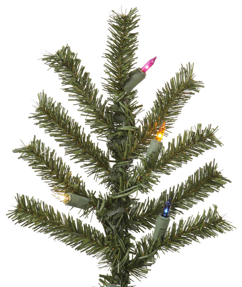 Vickerman A805152 5' Natural Artificial Christmas Tree, Multi-Colored Lights