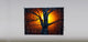 "Sun Tree" Artwork, 3' Shade, Blackout, Right