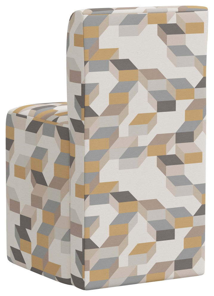 Dining Chair, Gio Cube Warm Gray Oga
