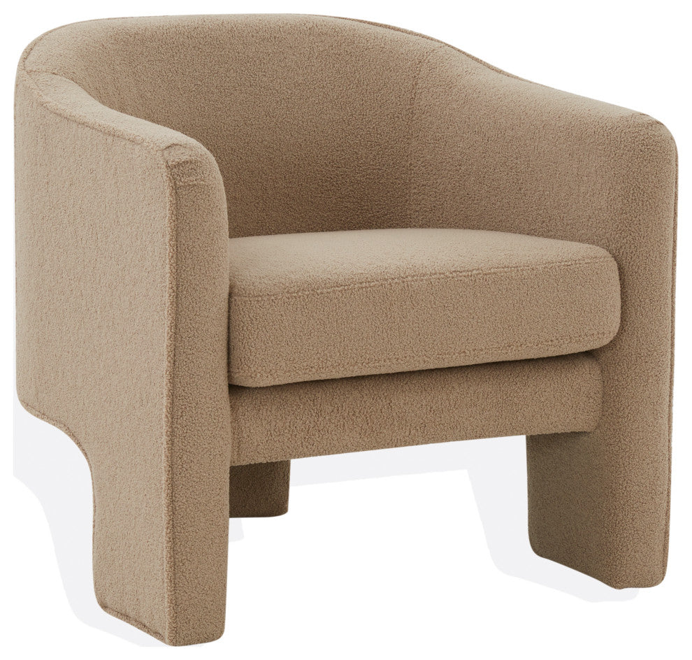 Safavieh Couture Londyn Upholstered Accent Chair, Brown