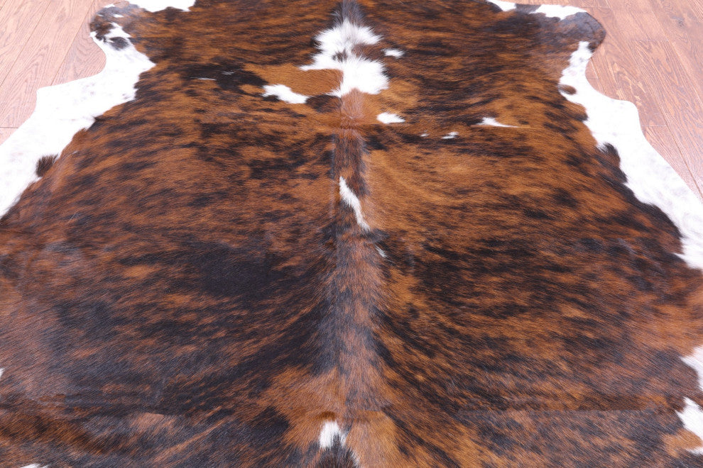 Brindle Natural Cowhide Rug 6' 10" X 6' 4" C2287