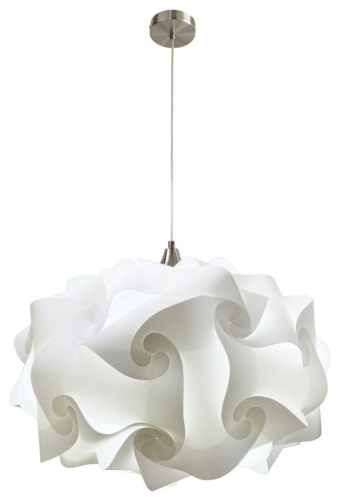 Cloud Pendant Light, Nickel, Large