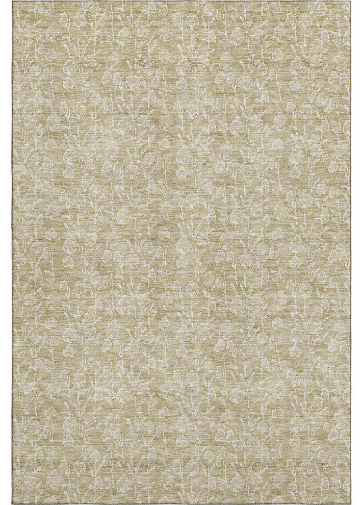 Premium Machine Washable Mayfield AMF691 Beige 3' x 5' Rug