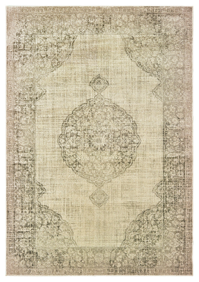 Oriental Weavers Raleigh Ivory/ Grey Oriental Indoor Area Rug 1'10"X3'