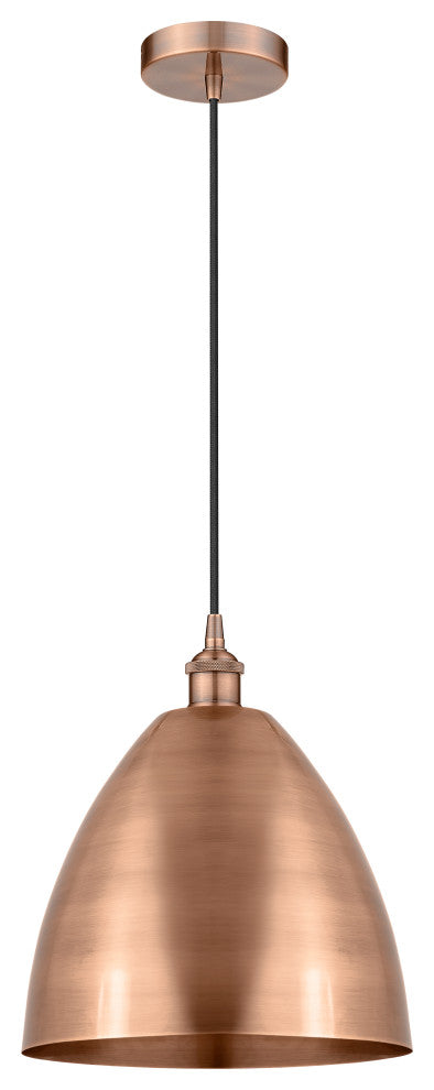 Innovations 616-1P-AC-MBD-12-AC-LED 1-Light Mini Pendant, Antique Copper