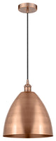 Innovations 616-1P-AC-MBD-12-AC-LED 1-Light Mini Pendant, Antique Copper