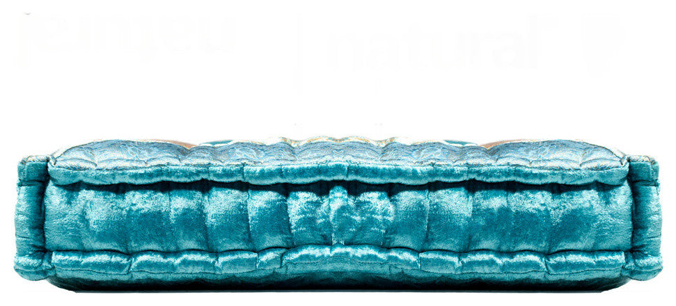 Sumatra 24"x24", Turquoise