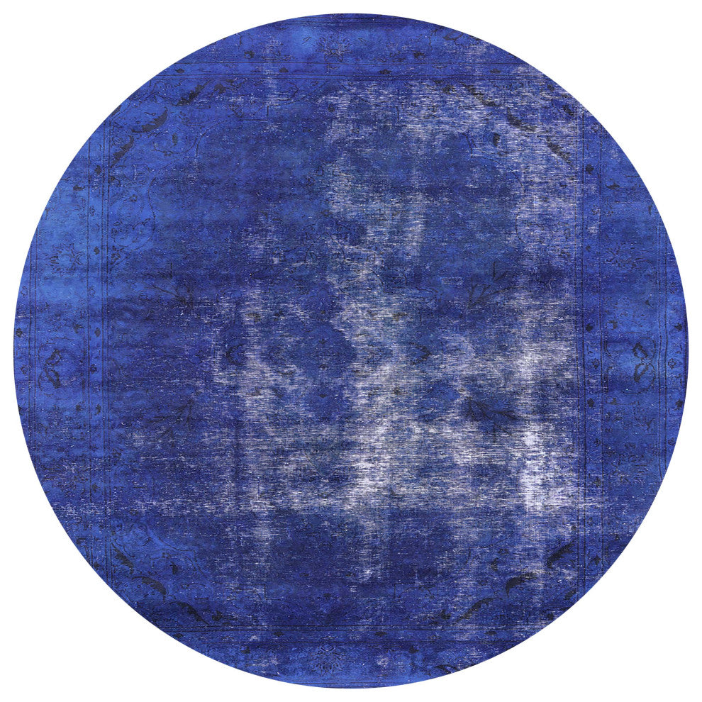 Ahgly Company Indoor Round Mid-Century Modern Area Rugs, 7' Round