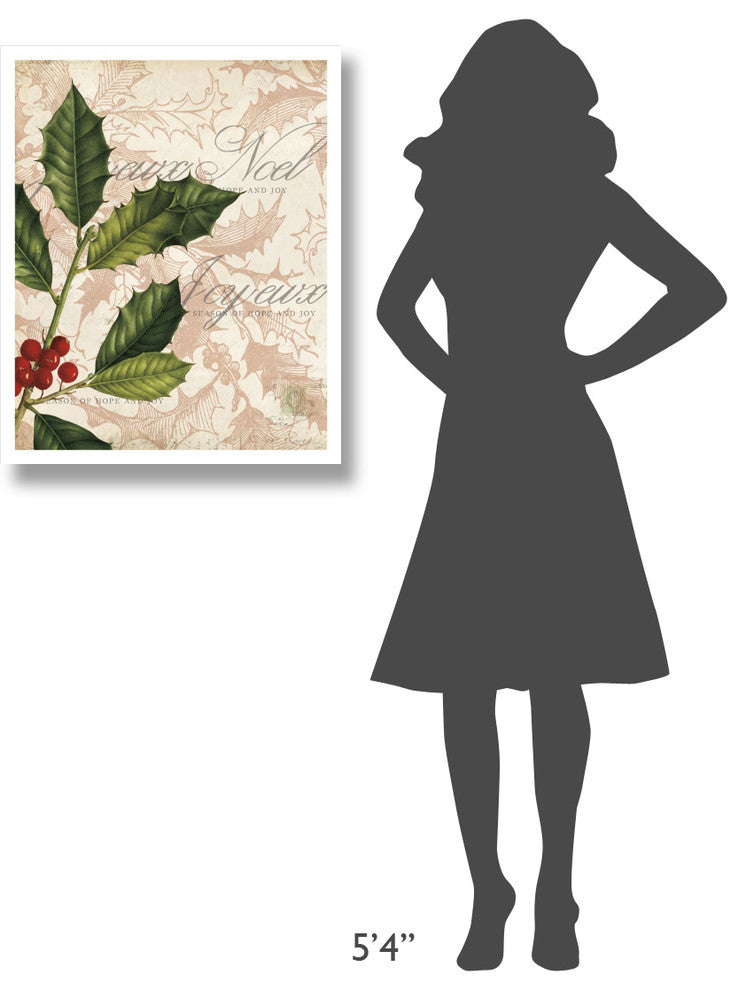 "Vintage Noel I" Digital Paper Print by Katie Pertiet, 24"x30"