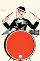 Deco Drummer - Canvas Poster 20" x 30"