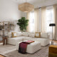 Hangover Cream Boucle Modular Corner Chair - Cream