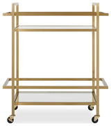 Uttermost Erena Brass Bar Cart