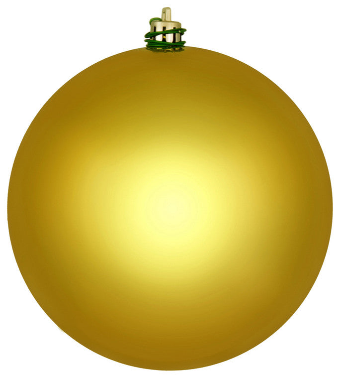 Vickerman N592046DSV 8" Medallion Gold Shiny Ball Ornament