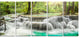 "Kanchanaburi Erawan Waterfall" Canvas Photo Print, 5 Panels, 60"x28"