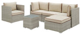 Repose 6 Piece Outdoor Patio Sectional Set by Modway