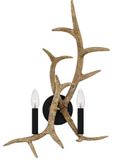 Journey Two Light Wall Sconce in Earth Black