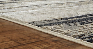 Orin R3338 Modern/Industrial Rug, Black/Silver, 13'x20'