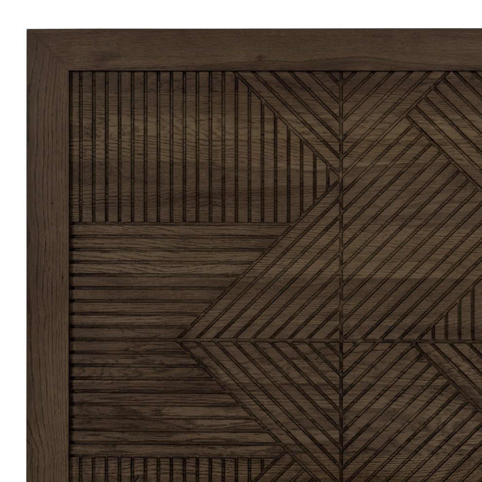Santa Clara Wood Platform Bed, Toasted Brown, King