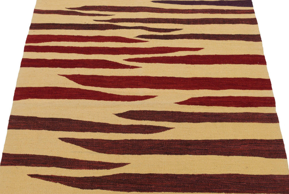 New Handwoven Turkish Kilim Rug 3' 1" x 4' 1", 37 in. x 49 in.