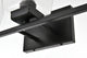 3 Light Black And Clear Bath Sconce