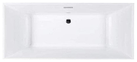 Fine Fixtures Sanctuary Freestanding Bathtub With Drain, Black
