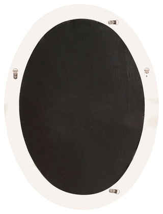 Howard Elliott George Glossy Black Oval Mirror