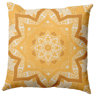20" x 20" Shawl Decorative Indoor Pillow, Egg Yolk Yellow