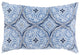 Surya Pippa PPA-001 13"x20" Pillow Cover, White/Blue/Navy/Dark Blue
