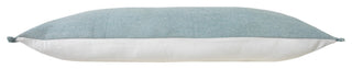 Ox Bay Blue Solid Organic Cotton Pillow Cover, 14"x36"