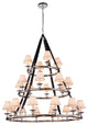 Cascade 24-Light Pendant, Polished Nickel