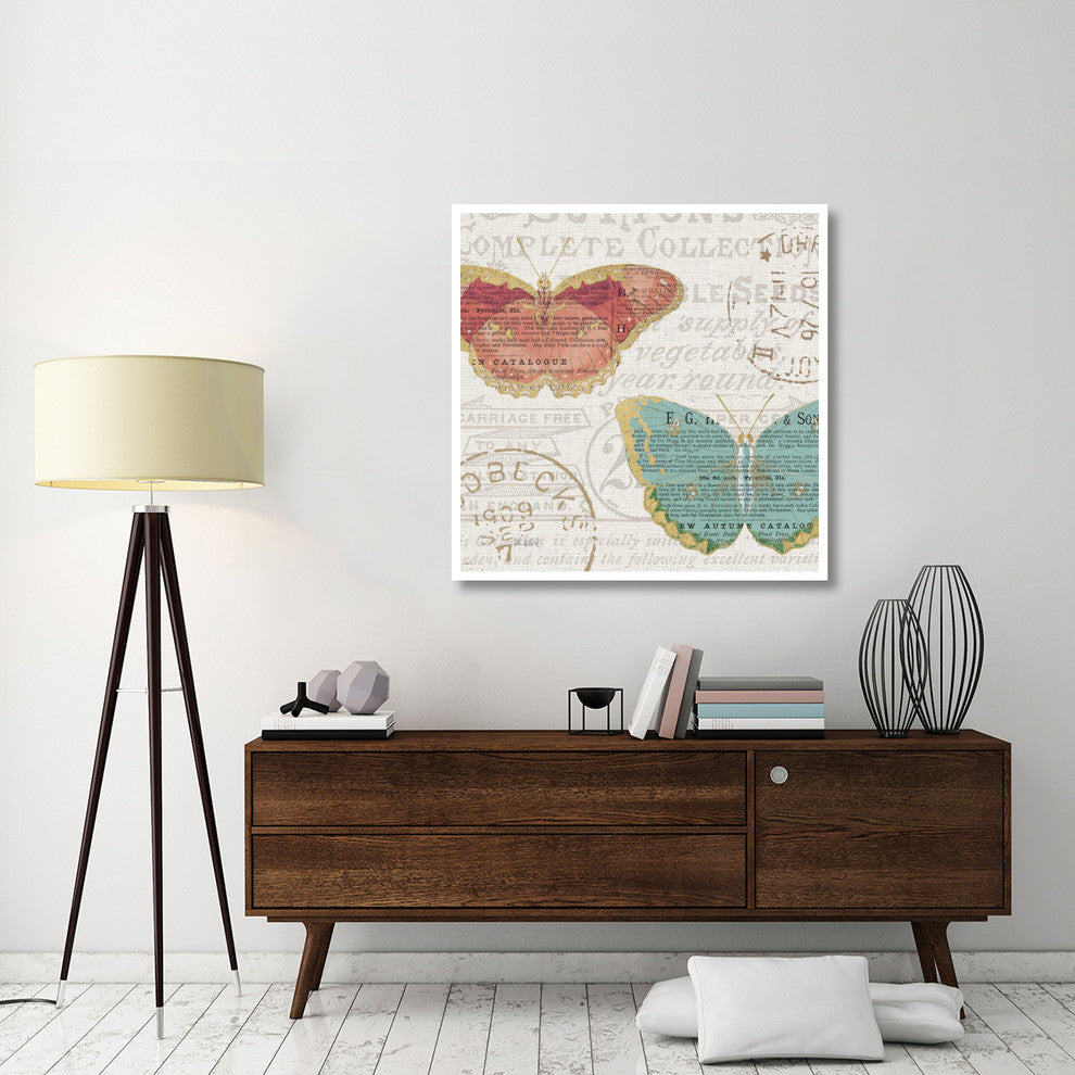"Bookshelf Botanical VII" Digital Paper Print by Katie Pertiet, 42"x42"