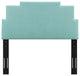 Headboard, Twin Size, Velvet, Blue, Modern Contemporary, Bedroom Master Suite