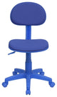 Contemporary Blue Fabric Swivel Task Chair