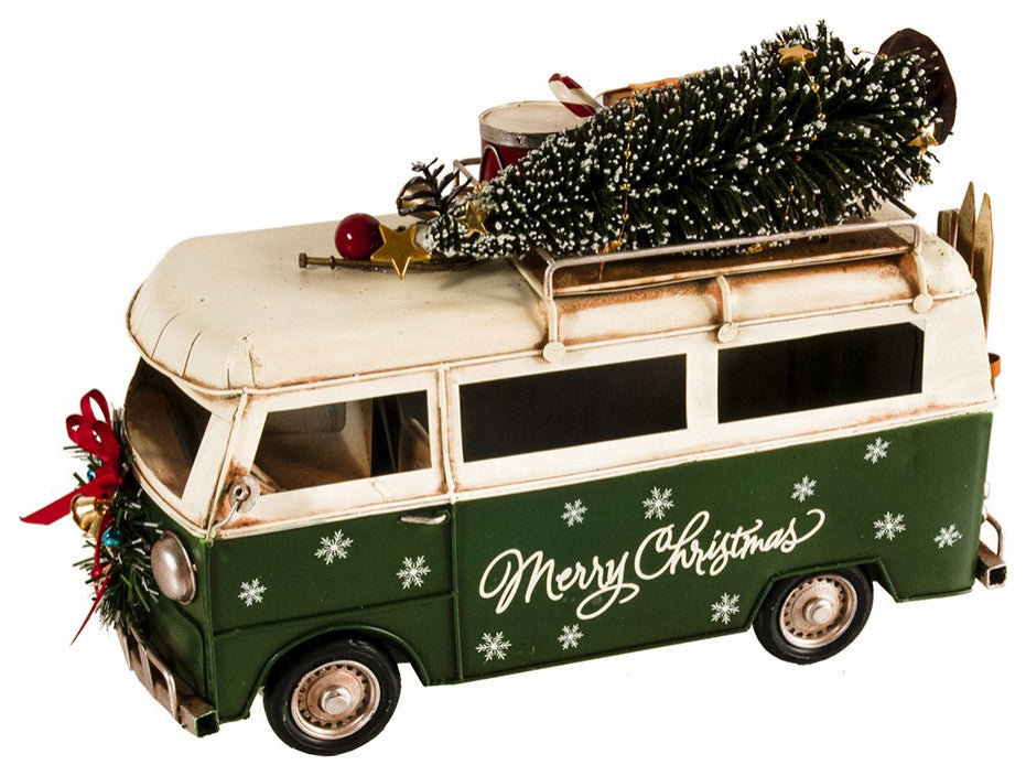 c1960s Volkswagen Christmas Bus Sculpture