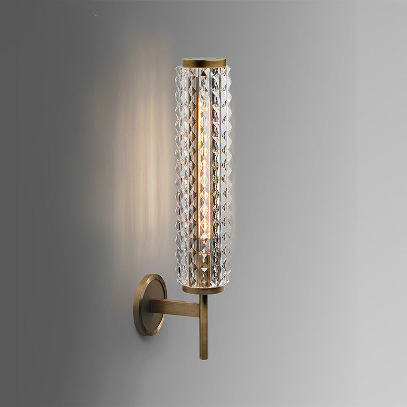 Pontevedra | Luxury Glass Copper Wall Sconce, Glass Style B