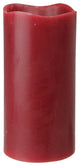6" Red Battery Operated Flameless LED Lighted Wax Christmas Pillar Candle