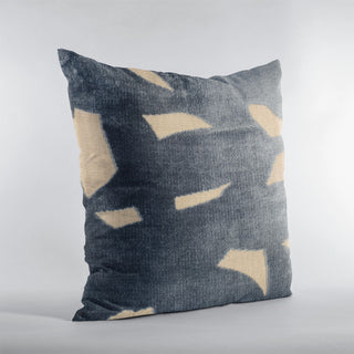 Plutus Blue Palm Floral Luxury Throw Pillow, 26"x26"