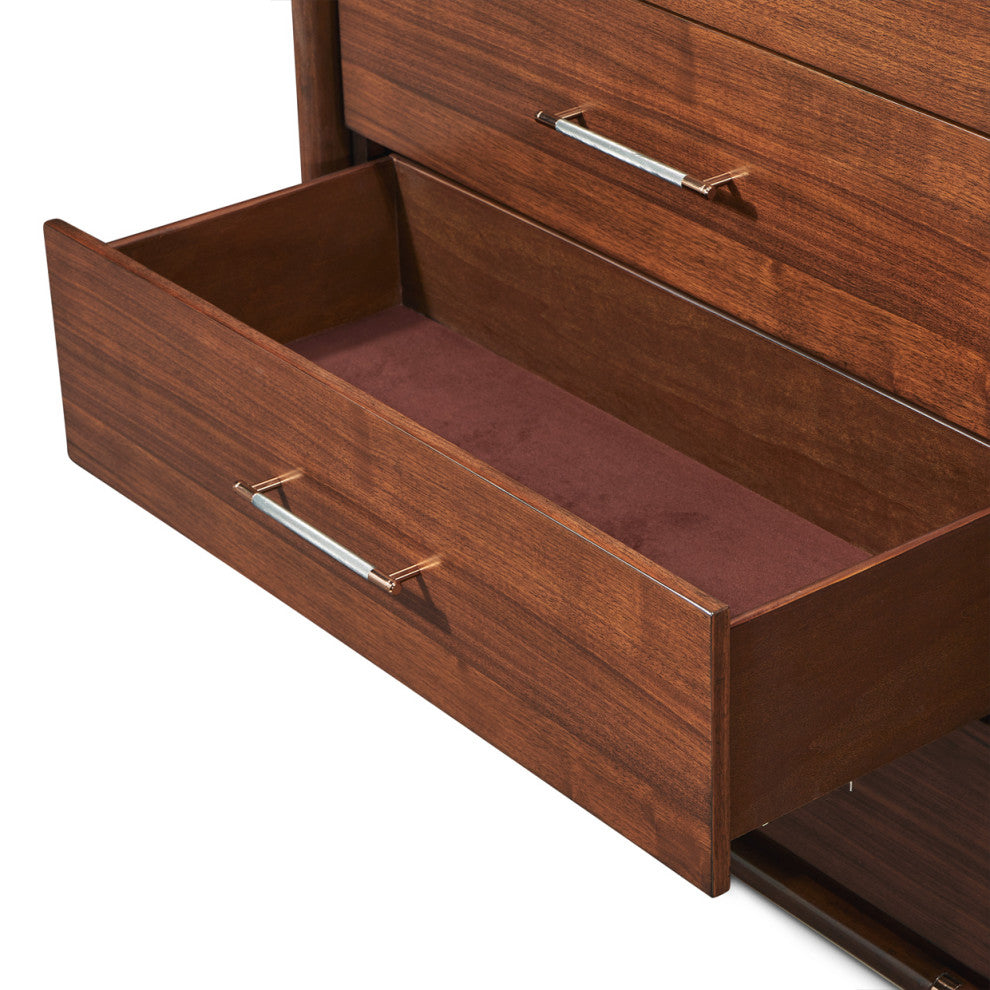 Mason Park 5-Drawer Gentlemen's Chest, Umber Brown
