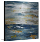 "Rusty Water" Painting Print on Brushed Aluminum, 48"x48"