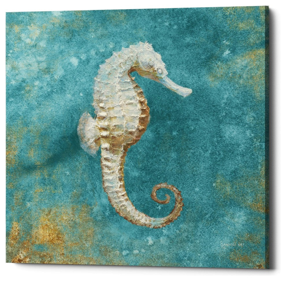 "Treasures From The Sea I" Giclee Canvas Wall Art, 12"x12"