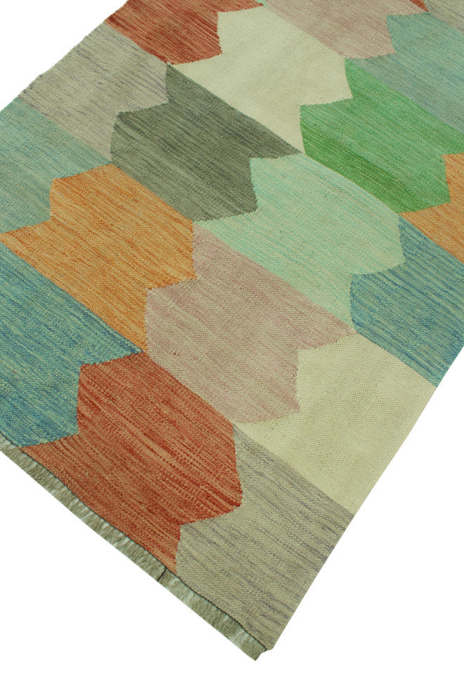 Winchester Kilim Sana Ivory/Rust Rug, 3'2x4'11