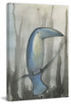 "Blue Toucan" Painting Print on Wrapped Canvas, 20"x30"