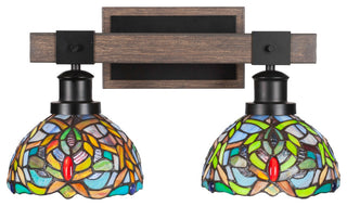 Tacoma 2-Light Bath Bar, Kaleidoscope Art